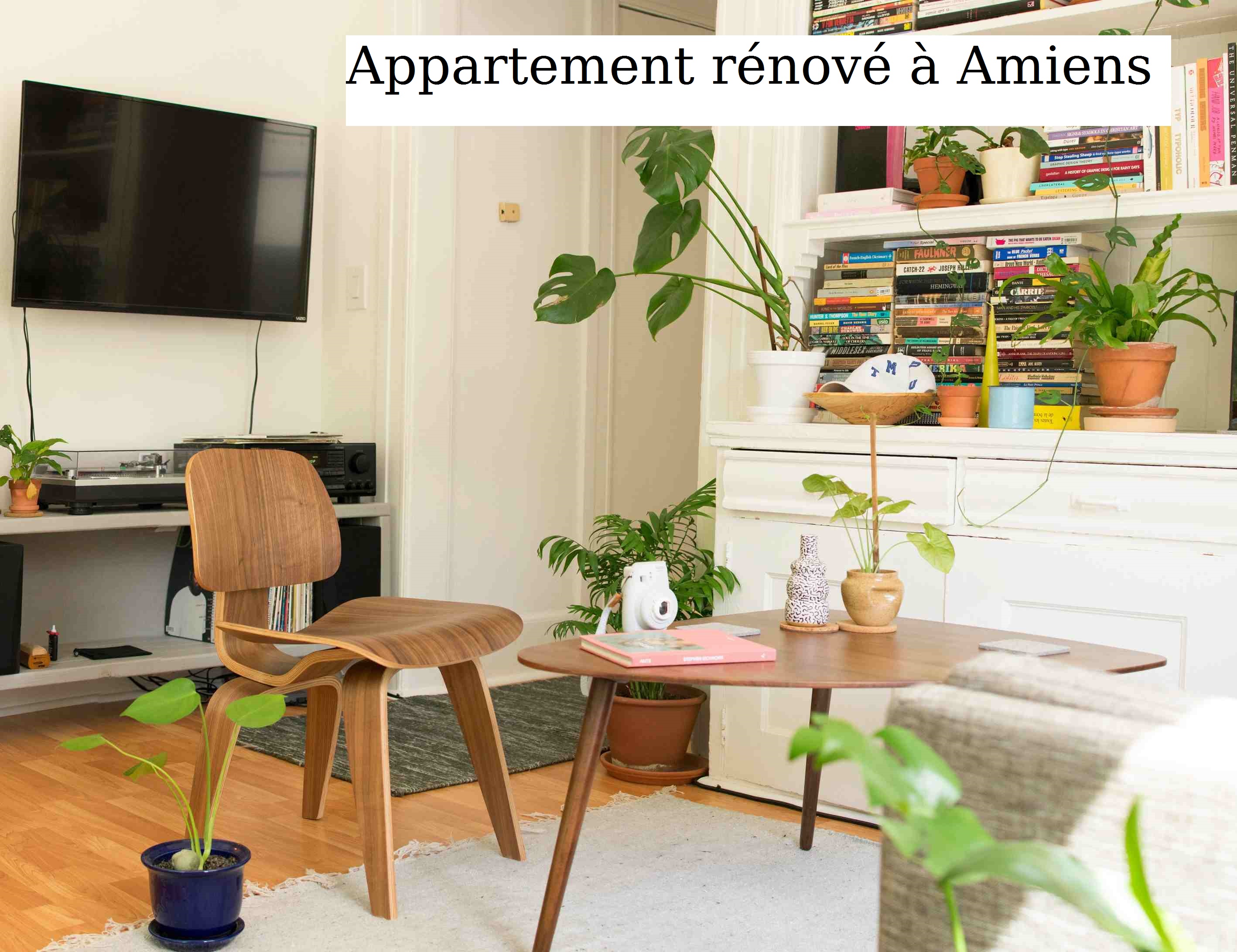 Rénovation appartement salon bureau Amiens